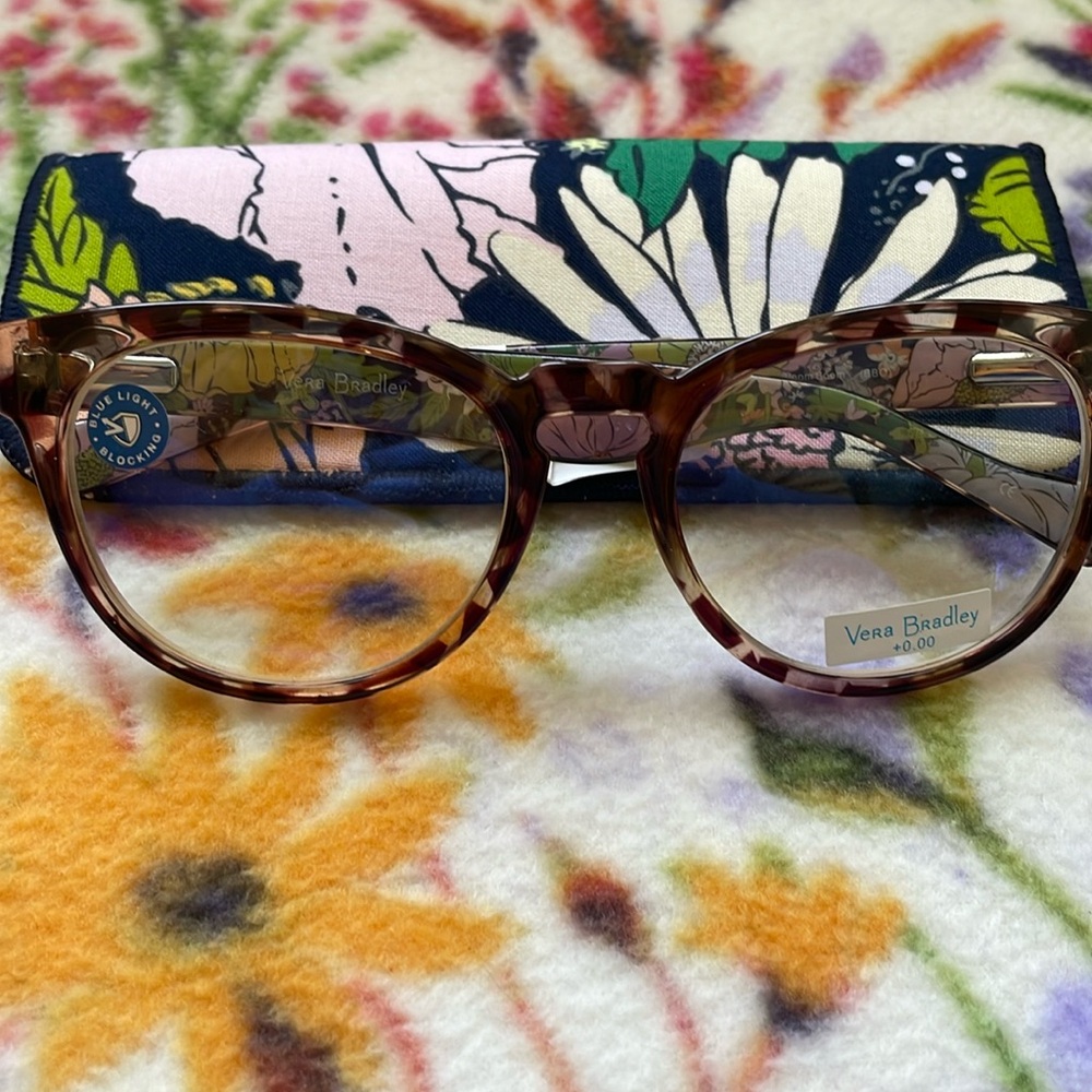Last One! Vera Bradley Jeanette Blue Light Blocking Readers Bloom Bloom +0.00 🌸